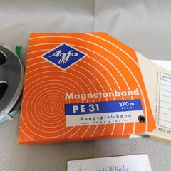 AGFA Magnetonband PE 31 Langspiel-Band 270m 900ft Long Play Reel to Reel