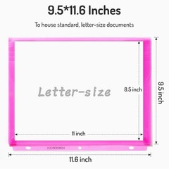 5 Pack Binder Pocket Super Heavyweight Plastic Folders With Pockets Letter Size