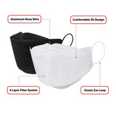 2-10 PCS KF94 Face Mask 4 Layer Safety Protective Adult Unisex Made in Korea