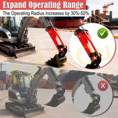 Excavator arm extension kit for mini excavators weighing between 0.8ton-2ton