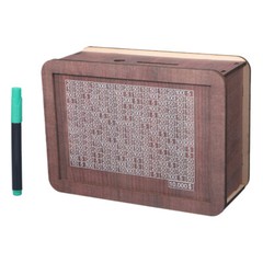 Cash Vault Wooden Savings Box – Wooden Cash Saver Money Box