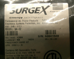 Ametek SurgeX SA-82 Surge Protector / Power Conditioner