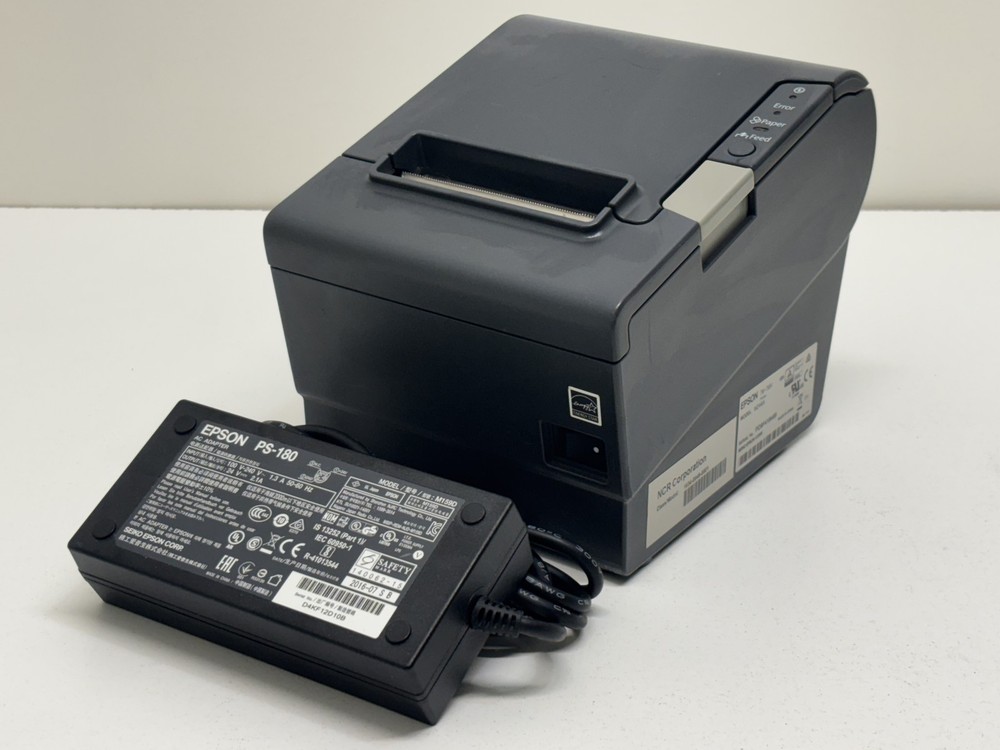 Epson TM-T88V M244A Ethernet Thermal Receipt POS Printer w/ OEM Power Adapter