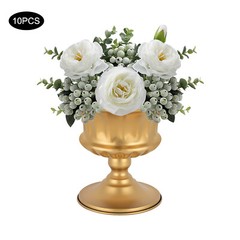 10-Piece Mini Iron Vases Set For Wedding Centerpieces Tabletop Decor