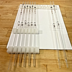 Lot of 8- Fisher brand/Kimax 3 ml Class A Volumetric Pipettes – New