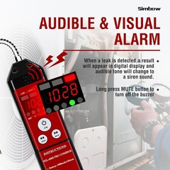 Refrigerant Leak Detector PPM%LEL Combustible Gas A2L AC Freon Natural