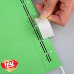 JIMROLA Hanging Folder Labels Clear 2in