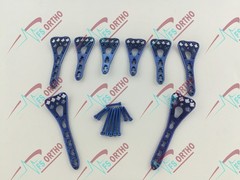 2.7mm LCP Variable Angle Distäl Radius Volar plate L/R 3Holes & Screw 81 pcs set