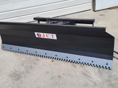 Skid Steer JCT 84 inch Push Dozer Snow Plow Blade Hydraulic Attachment