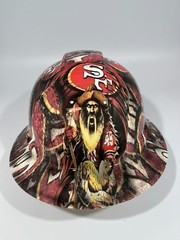New Full Brim Hard Hat Custom Hydro Dipped SAN FRANCISCO 49ER’S
