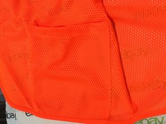 PIP Florescent Orange Safety Mesh Vest Silver w/ Reflective Stripes Men’s L