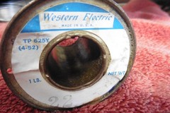 Western Electric Vintage Copper Lashing Wire AT 6157 16 1 lb TP625Y solder