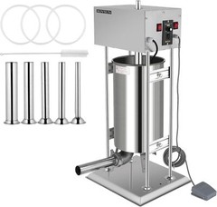 ROVSUN Electric Sausage Stuffer 10L Variable Speed Sausage Maker Stainless Steel