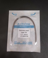 100Pcs 10Packs Dental Orthodontic Stainless Steel Arch Wires Round Natural Form