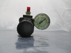 Amflo 4125A Standard Air Line Regulator w/ Wika Gauge, 110111
