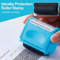 Identity ID Theft Protection Roller Stamp Guard Privacy Confidential Data Secure
