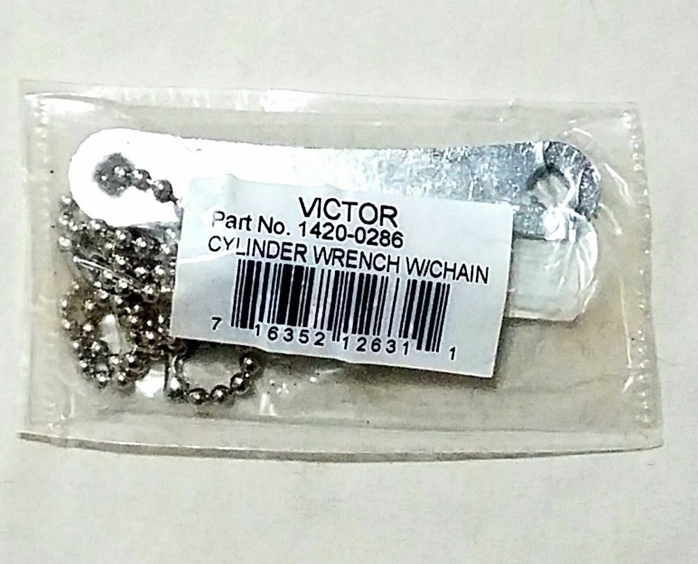 Victor Acetylene Tank Cylinder Wrench B & MC SIZE 3/16″ Square & Chain Welding