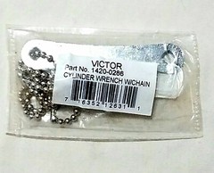 Victor Acetylene Tank Cylinder Wrench B & MC SIZE 3/16″ Square & Chain Welding