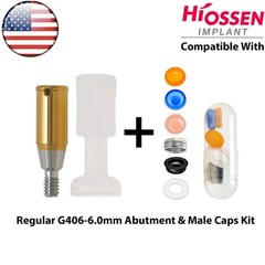 US Dental Overdenture Locator Abutment fit Hiossen Oss ET Mini/Regular Implants