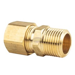 3/8″ OD x 3/8″ Male NPT Connector Brass Compression Fitting for 3/8″ OD Tube
