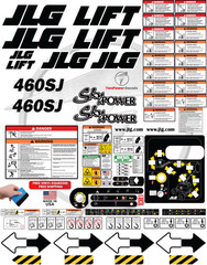 Fits JLG 460SJ Scissor Lift Decal Kit – 3M Vinyl – Free Shipping
