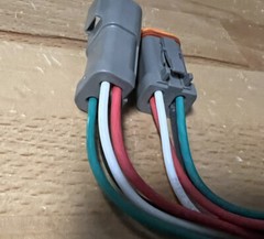 E003 Type 14 AWG Assembled Deutsch 4 Pin waterproof connector 6″ wire