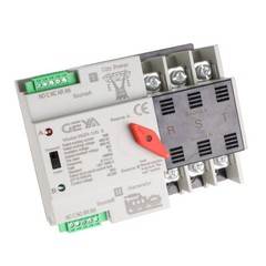 GEYA ATS PC Dual Power Automatic Power 3Pole 100A 220V Transfer Switch Grid NEW