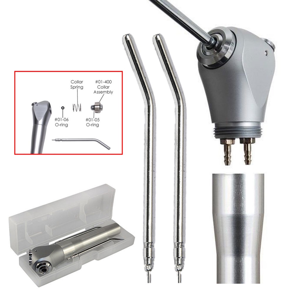 Dental Air Water Spray Triple 3-Way Handpiece & 10Pcs Spray Nozzles Tips Tube