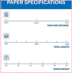 Hammermill 20 lb Pink Colored Printer Paper, 8.5 x 11-1 Ream (500 Sheets)*
