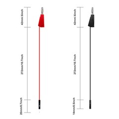 Peakelect Stackable Banana Plug to Breadboard Jumper Wire Soft Flexible Silicone