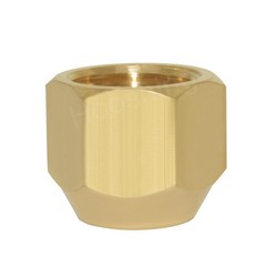 5 PCS Brass Flare Tube Fitting SAE 45 Degree Hex Cap Female Seal Plug 3/8 Inch