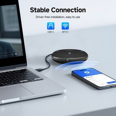 SVBONY Conference Speaker and Microphone Portable Speakerphone for Home Office