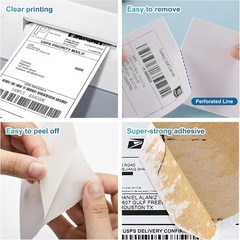 4×6 Direct Thermal Labels Premium Zebra Eltron 2844 ZP450 Compatible 250 Rolls