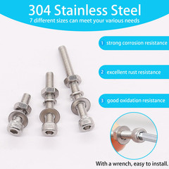 1749 PCS Metric Screw Assortment Kit M2 M3 M4 M5 Bolts, Nuts, Lock & Flat Washer