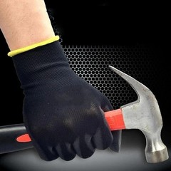 10 Pair Logo-Free Polyurethane Safety Work Gloves – Palm Coated Durable Grip