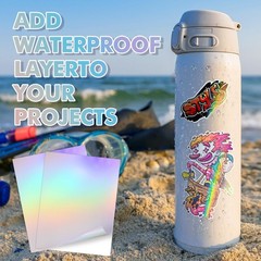 20PK Koala Holographic Clear Self-adhesive Laminting Sheets A4 Sticker Overlay