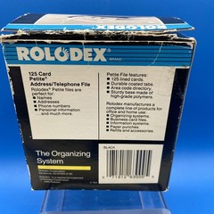 ROLODEX Petite vintage 1990s Address/Telephone File Model S-300 Putty extras box