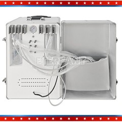 Portable Dental Unit Delivery Unit with Air Compressor Curing Light Scalers