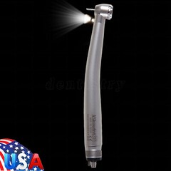 AS Dental High Speed Handpiece LED Fiber Optic Torque Push 4Holes 3 spray