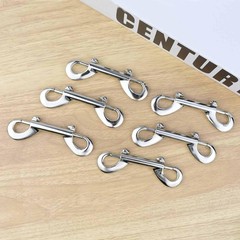 6 Pack Metal Trigger Snap Hooks – Double Ended Bolt Snaps for Dog Leash, Heavy D