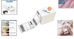 4×6 Fanfold Thermal Labels – 100 Labels Per Stack for Efficient Shipping