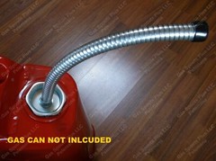 2-Pk Military Army 5 Gallon Jerry Gas Can Flexible Metal Nozzle Blitz USMC Spout