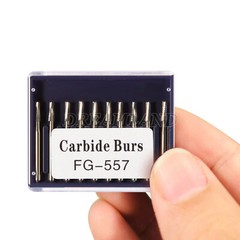100pcs Dental Carbide Burs FG557 1.6mm for High Speed Handpiece 10 packs