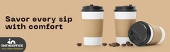 Coffee Cup Sleeves, Corrugated Coffee Sleeves for 10 oz, 12 oz & 16 oz Cups,