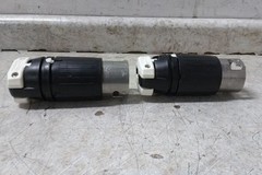Hubbell CS6365C 2 Pk 125/250VAC 50 A Current Rating Straight Locking Plug