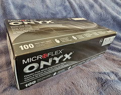 Microflex Onyx N644 Powder-Free Nitrile Exam Gloves, Medical Lab, XL 100ct