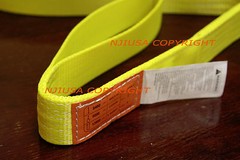 TWO (2x) EE2-902 x 4ft 2 Ply Polyester Web Lifting Sling 2″x4′ Lifting Tow Strap