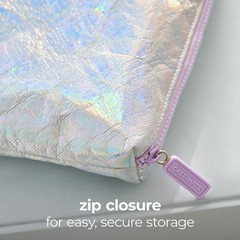 Case-Mate Essential Crinkle Makeup Bag – Waterproof Zipper Pouch – Daily Use …