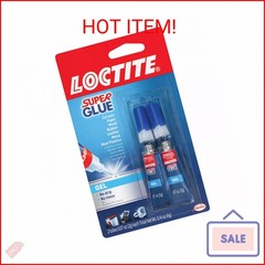 Loctite Super Glue Gel, Clear, 0.07 fl oz Tube, 2 Pack – Superglue for Plastic,