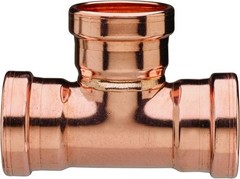 4 in. Copper Press Tee, FNW FNW5V3276P